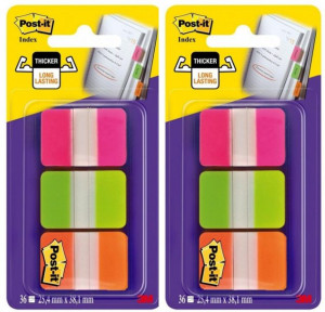 Zakładki indeksujące Post-it Strong 25x38mm 6x22