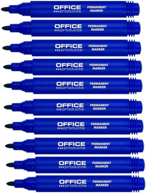 Marker permanentny Office Products niebieski x 10