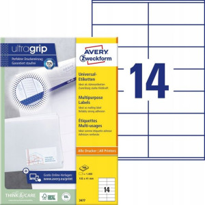Etykiety Uniwersalne Avery Zweckform 105x41mm