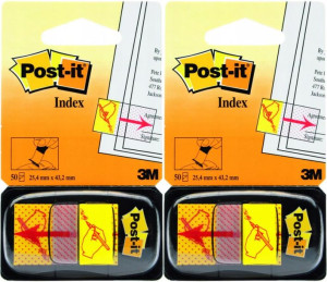 Zakładki Post-it Podpisz Tutaj 100szt