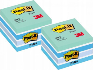 Karteczki Post-it Kostka Niebieska 900 karteczek