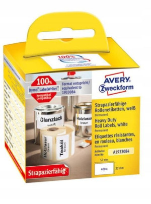 Avery Etykiety w rolce Heavy Duty 57x32 A1933084