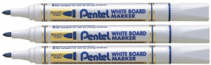 Marker suchościeralny Pentel MW85 niebieski x3