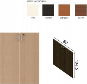 Drzwi do regału Nowy Styl DR02 80x104,6cm calvados