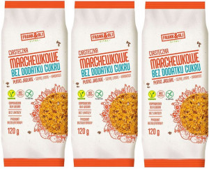 Marchewkowe ciastka bez cukru 120g Frank&Oli x