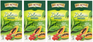 Herbata Big Active papaja i jagody goji 80szt