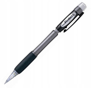 Ołówek automatyczny Pentel 0.5mm gumka czarny x 10