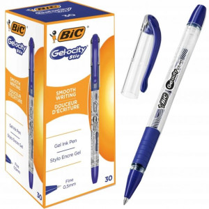 Bic Gel-ocity Stic Niebieski Długopis Żelowy 30szt