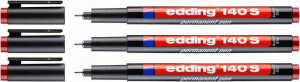 Marker Edding Foliopis Ohp 0,3 140s Czerwony X 3