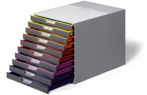 Pojemnik duży Durable Varicolor 10 szuflad na akta