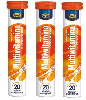 Tabletki musujące Krüger multiwitamina 90g x 3