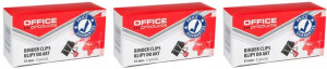 Klip biurowy Office Products 41mm 36szt czarny