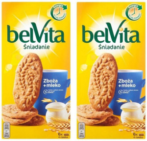 Ciastka zbożowe Belvita 5 zbóż 300g x 2