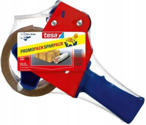 Podajnik z taśmą pakową Tesa Tape 48mmx50m czerwon