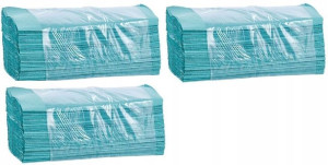 Ręcznik papierowy 200 składek 1 warstwa zielony x3