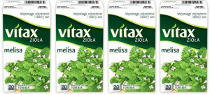 Vitax Zioła Herbatka Ziołowa Melisa 20 torebek x4
