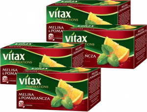 Herbata Vitax melisa i pomarańcza 80szt x 1.65g