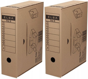 Pudło archiwizacyjne Elba Tric A4 95mm x 2 szt