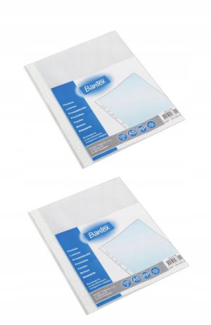 Koszulki groszkowe Bantex A5 45 µm 100 sztuk x 2