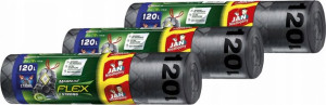 JAN NIEZBĘDNY Worki na śmieci MAGNUM FLEX 120l x3