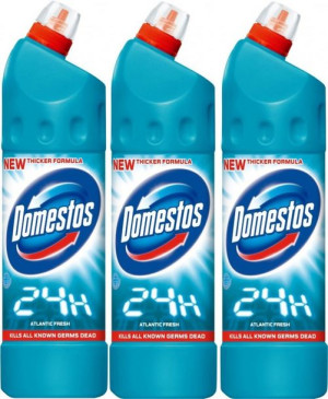 Płyn do czyszczen toalet Domestos morski 750ml x 3