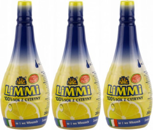 LIMMI naturalny sok z cytryn sycylijskich 200ml x3