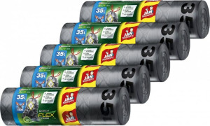 JAN NIEZBĘDNY Worki na śmieci MAGNUM FLEX 35l x5
