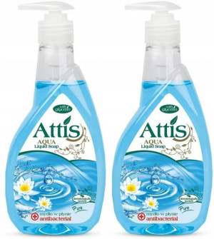 Mydło w płynie Attis antybakteryjne 2x400ml zestaw