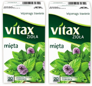Herbata Vitax zioła mięta 20 torebek x 2