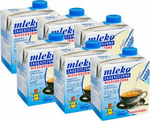 Mleko zagęszczone Gostyń 4% 500g x6 zestaw