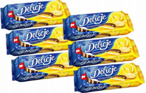 Delicje Szampańskie o smaku pomarańczowym 147 g x6