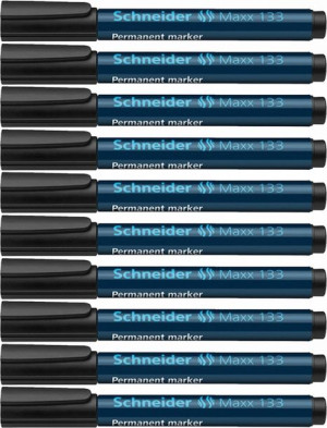 Marker Schneider Maxx 133 ścięta 4mm czarny 10szt