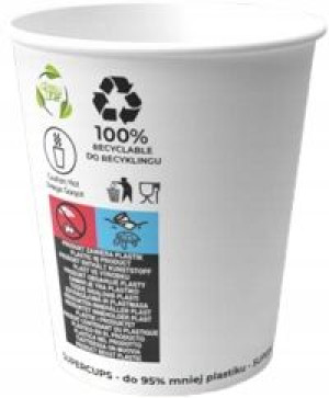 Kubki jednorazowe PAPIEROWE 400 ml 50 sztuk
