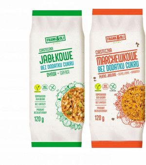 Ciasteczka Frank&Oli bez cukru dwupak 120gx2