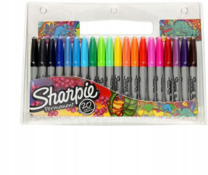 Marker permanentny Sharpie fine okrągła 1mm 20szt