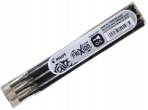 Wkład Pilot Frixion 0.5mm 3 szt czarny