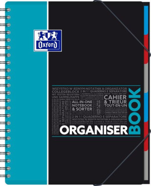 Kołonotatnik Oxford A4+ w kratkę 80 kartek mix