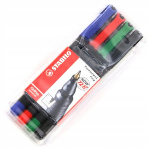 Marker pisak płyt CD DVD Stabilo Open F 4 kolory