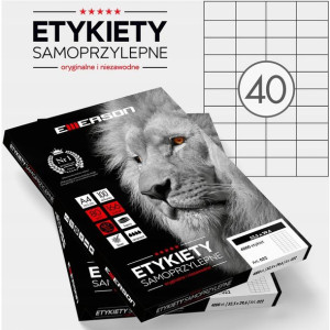 Etykiety samoprzylepne A4 EMERSON 100ark 52,5x29,6
