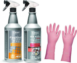 Zestaw do mycia sanitariatów, łazienek + rękawice