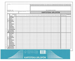 KARTOTEKA URLOPÓW offset 20 kart A5 525-3 druk