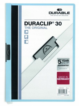 Skoroszyt z klipsem Durable Duraclip A4 niebieski