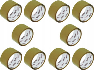 Zestaw 10x Taśma pakowa Grand 48mmx50yd brązowy