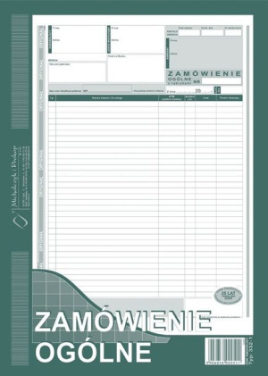 Zamówienie ogólne 332-1 A4 40 (332-1)