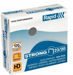 Zszywki Rapid Strong 23/20 1000szt srebrny
