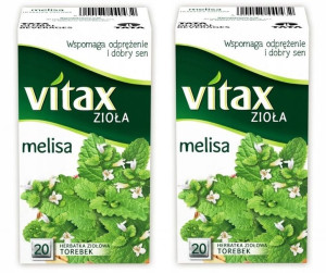 Herbata VITAX melisa 2 opakowania po 20 torebek
