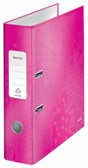 Segregator Leitz Wow 180° A4 80mm do 600k różowy
