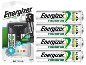 Ładowarka Energizer Pro + 4 Akumulatorki Aa 2000