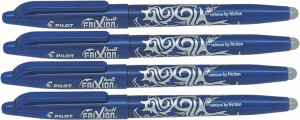 Pióro FRIXION Pilot 0,7 wymazywalne niebieski x4