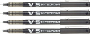 Cienkopis PILOT V5 Hi-Tecpoint CZARNY ZESTAW